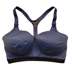 INCREDIBLE by Victoria's Secret Sports Bra Women's Size 34DDD Blue Racer Back